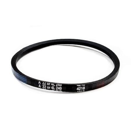 D&D A22/4L240 Classical V-Belt, 24 in Outside Length, 1/2 in Top Width, 1 Ribs A22/4L240